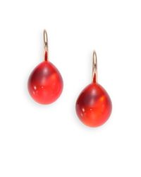 Pomellato | Orange Rouge Passion Tangerine Cabochon Drop Earrings | Lyst