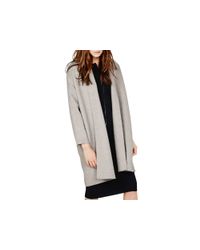 Maje | Gray Galope Stretch-wool Cardigan | Lyst