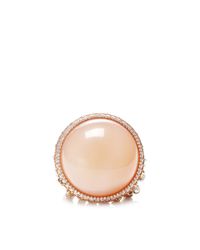 Nina Runsdorf | Orange One Of A Kind Moonstone Ring with Diamond Briolettes | Lyst