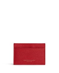 Charlotte Olympia Red 'feline' Cat Face Leather Card Holder