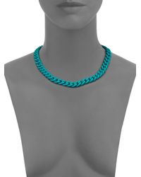 Marc By Marc Jacobs | Green Rubber Chain Necklace | Lyst