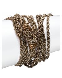 Lanvin | Metallic Knot Multi-row Chain Bracelet | Lyst