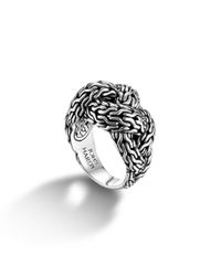 John Hardy | Metallic Small Braided Ring | Lyst