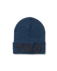 Polo Ralph Lauren | Blue Embroidered Cotton Hat | Lyst