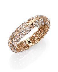 Alexis Bittar | Metallic Miss Havisham Liquid Crystal Broken Glass Bangle Bracelet/goldtone | Lyst