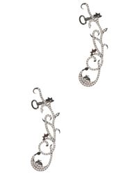 Diane Kordas | Metallic Black Gold Earings | Lyst