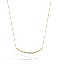 John Hardy | Metallic Bamboo Slim Necklace | Lyst