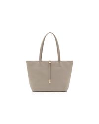 Vince Camuto | Gray Leila Small Saffiano Tote | Lyst