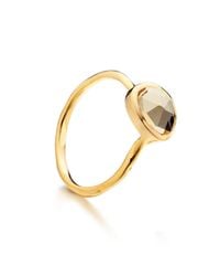 Monica Vinader | Metallic Siren Stacking Ring | Lyst