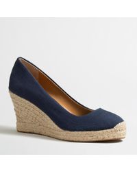 j crew canvas espadrille flats