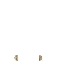 Rebecca Minkoff | Metallic Half Moon Stud Earring | Lyst