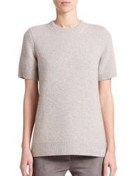 Michael Kors | Gray Cashmere Sweater Top | Lyst