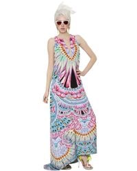 Manish Arora | Multicolor Printed Silk Crepe Dress | Lyst