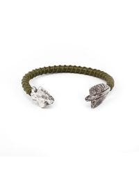 Lulu Frost | G. Frost Wrapped Arrowhead Cuff Green | Lyst
