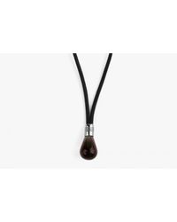 Tateossian | Brown Light Bulb Necklace In Recon Smokey Quartz for Men | Lyst