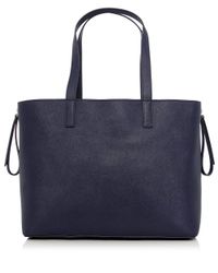 Marc Jacobs Blue Zip It Saffiano Zipper Tote Bag