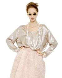 Rochas | Metallic Lamè Top | Lyst