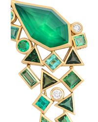 Stephen Webster | Gold Struck Crystal Haze Long Green Agate Quartz Earrings | Lyst