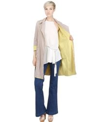 Add | Natural Two Tone Water Resistant Trench Coat | Lyst