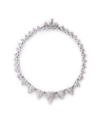 Eddie Borgo | Metallic Graduated Crystal Pavé Cone Bracelet | Lyst
