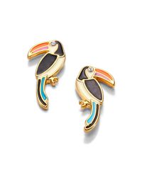 kate spade new york | Multicolor For The Birds Enamel Toucan Earrings | Lyst