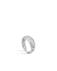 John Hardy | Metallic Classic Chain Medium Flat Twisted Chain Ring | Lyst