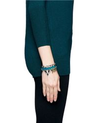 Joomi Lim | Blue Cotton Braid Crystal Bracelet | Lyst