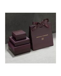 Monica Vinader | Pink Stellar Diamond Mini Bar Bracelet | Lyst