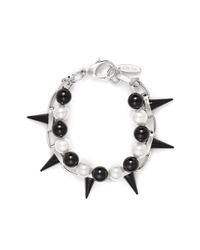 Joomi Lim | Black Spike Pearl Double Strand Bracelet | Lyst