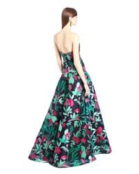 Oscar de la Renta | Multicolor Painted Rosebud Fil Coupe Gown Jade Swarovski Crystal Branch Earrings | Lyst