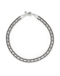 Philippe Audibert | Gray 'mandy' Crystal Rope Bead Necklace | Lyst