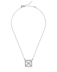 Rebecca Minkoff | Metallic Pyramid Cutout Pendant | Lyst