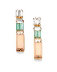 kate spade new york | Multicolor Centro Tiles Linear Earrings | Lyst