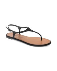Lyst - Chinese Laundry Glisten Flat Thong Sandals in Black
