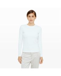 Club Monaco | White Calynda Ribbed Top | Lyst