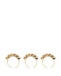 Ela Stone | Metallic 'alexander' Curb Chain Midi Three Ring Set | Lyst