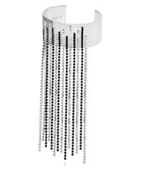 Maria Francesca Pepe | Metallic Encrusted Fringed Cuff Bracelet | Lyst