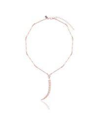 Arme De L'Amour | Metallic Linked Horn Necklace | Lyst