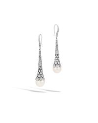 John Hardy | White Dot Earrings | Lyst