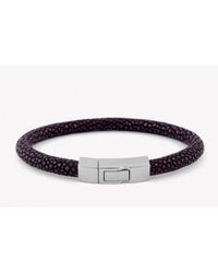 Tateossian - Brown Galuchat Bracelet In Stingray Skin for Men - Lyst