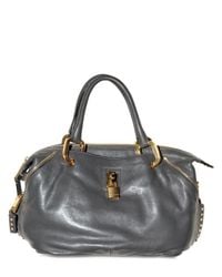 Marc Jacobs | Gray Paradise Calfskin Little Janice Top Hand | Lyst