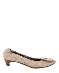 Roger Vivier | Natural 35mm Chips Suede Pumps | Lyst