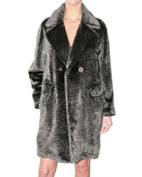See By Chloé | Gray Astrakhan Fur Coat | Lyst