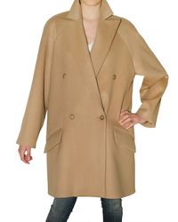 Chloé | Natural Wool and Cashmere Coat | Lyst