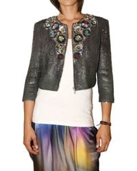 Matthew Williamson | Metallic Liquid Sequin Embroidered Jacket | Lyst