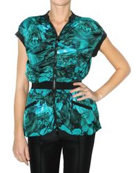 Moncler Gamme Rouge | Green Malachite Print Nylon Vest | Lyst