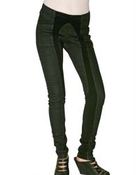 Rick Owens | Black Stretch Denim Biker Jeans | Lyst