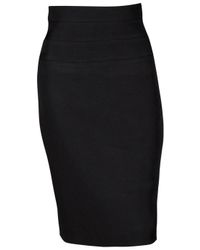 Martin Grant | Black Silk Structured Skirt | Lyst