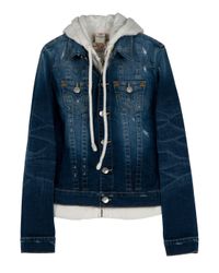 True Religion | Blue Jimmy Hooded Denim Jacket | Lyst