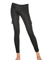 Black Orchid | Blue Super Stretch Denim Cargo Jeans | Lyst
